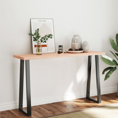 Pöytälevy 140x50x(2-6) cm käsittelemätön täysi puu elävä reuna