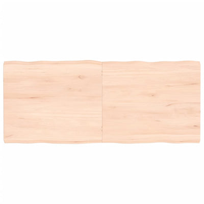 Pöytälevy 140x60x(2-4) cm käsittelemätön täysi puu elävä reuna