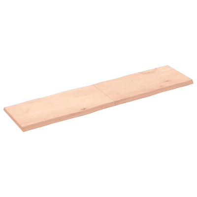 Pöytälevy 160x40x(2-4) cm käsittelemätön täysi puu elävä reuna