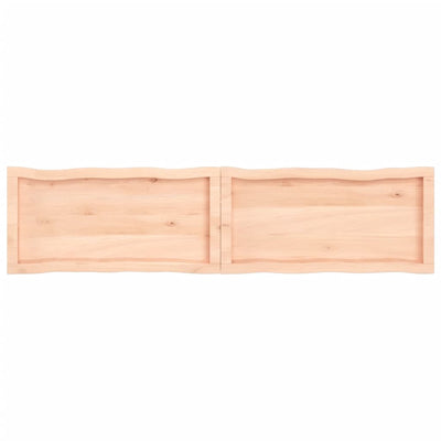 Pöytälevy 160x40x(2-4) cm käsittelemätön täysi puu elävä reuna