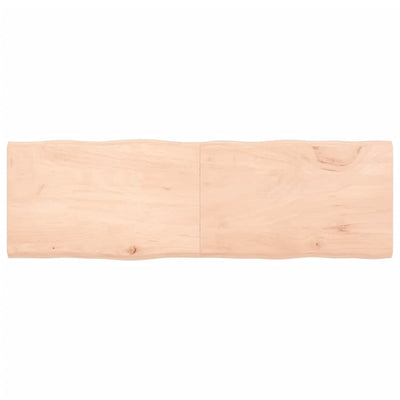 Pöytälevy 160x50x(2-4) cm käsittelemätön täysi puu elävä reuna