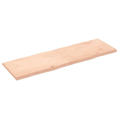 Pöytälevy 160x50x(2-4) cm käsittelemätön täysi puu elävä reuna