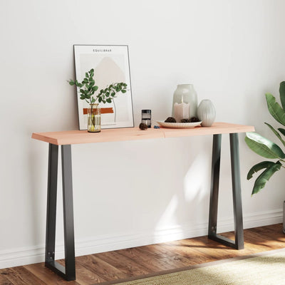 Pöytälevy 160x50x(2-6) cm käsittelemätön täysi puu elävä reuna