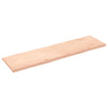 Pöytälevy 180x50x(2-4) cm käsittelemätön täysi puu elävä reuna