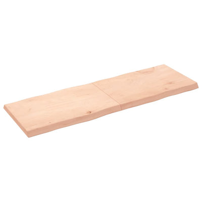 Pöytälevy 180x60x(2-6) cm käsittelemätön täysi puu elävä reuna