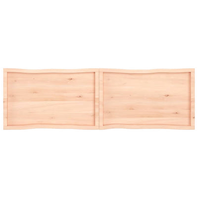 Pöytälevy 200x60x(2-4) cm käsittelemätön täysi puu elävä reuna