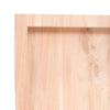 Pöytälevy 220x50x(2-6) cm käsittelemätön täysi puu elävä reuna