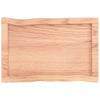 Pöytälevy ruskea 60x40x(2-6)cm käsitelty täystammi elävä reuna