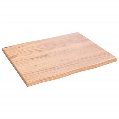 Pöytälevy v.ruskea 60x50x2 cm käsitelty täystammi elävä reuna