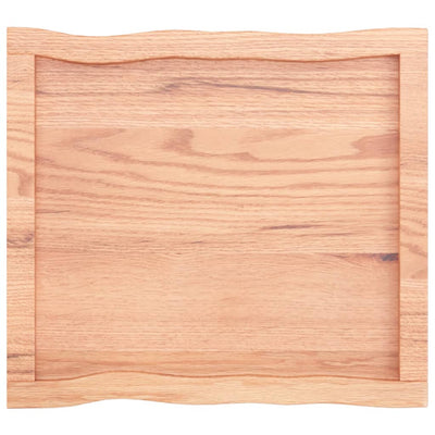 Pöytälevy ruskea 60x50x(2-4)cm käsitelty täystammi elävä reuna