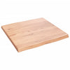 Pöytälevy ruskea 60x60x(2-4)cm käsitelty täystammi elävä reuna