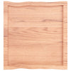Pöytälevy ruskea 60x60x(2-4)cm käsitelty täystammi elävä reuna