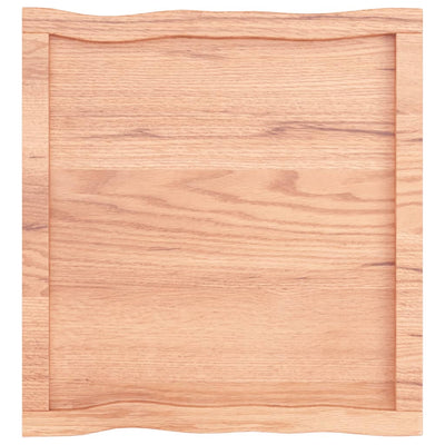 Pöytälevy ruskea 60x60x(2-4)cm käsitelty täystammi elävä reuna