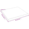 Pöytälevy ruskea 60x60x(2-4)cm käsitelty täystammi elävä reuna