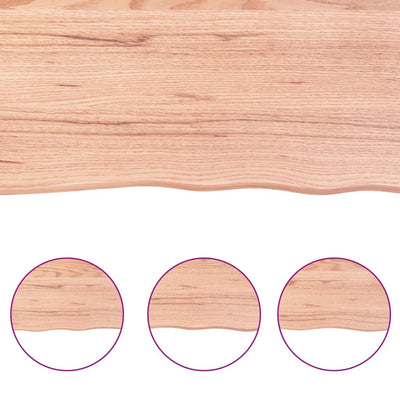 Pöytälevy ruskea 80x50x(2-6)cm käsitelty täystammi elävä reuna