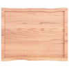 Pöytälevy ruskea 80x60x(2-6)cm käsitelty täystammi elävä reuna