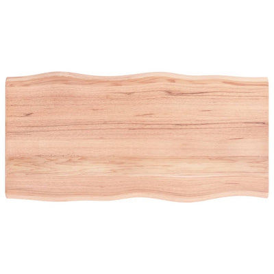 Pöytälevy v.ruskea 100x50x2 cm käsitelty täystammi elävä reuna