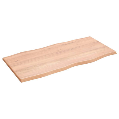 Pöytälevy v.ruskea 100x50x2 cm käsitelty täystammi elävä reuna