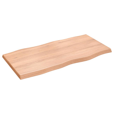 Pöytälevy ruskea 100x50x(2-4)cm käsitelty täystammi elävä reuna
