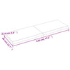 Pöytälevy ruskea 120x40x(2-4)cm käsitelty täystammi elävä reuna