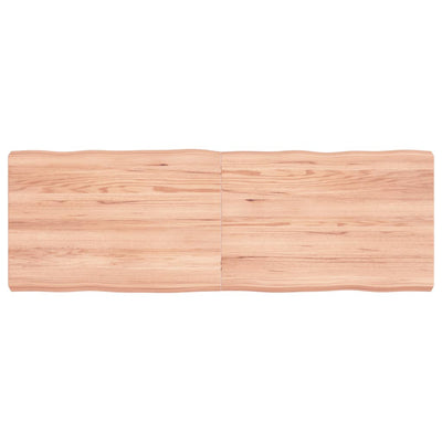 Pöytälevy ruskea 120x40x(2-6)cm käsitelty täystammi elävä reuna