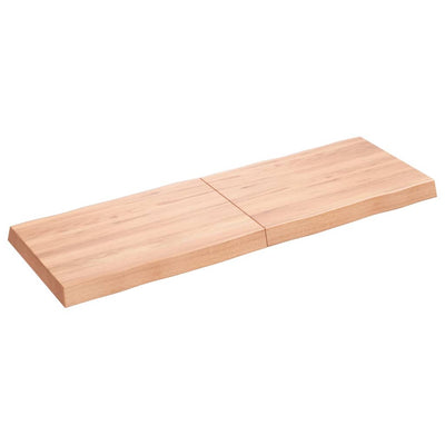 Pöytälevy ruskea 120x40x(2-6)cm käsitelty täystammi elävä reuna