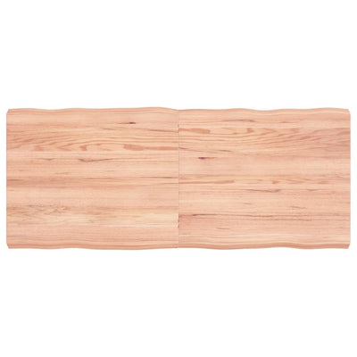 Pöytälevy ruskea 120x50x(2-6)cm käsitelty täystammi elävä reuna