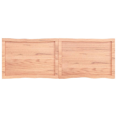 Pöytälevy ruskea 140x50x(2-6)cm käsitelty täystammi elävä reuna