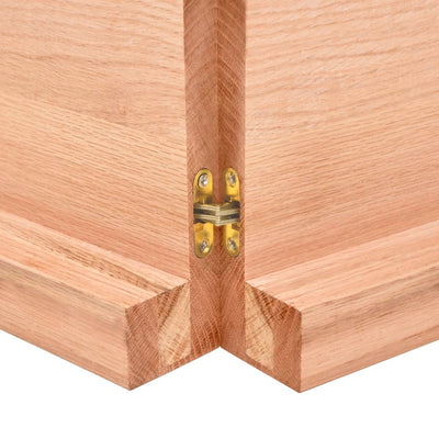 Pöytälevy ruskea 140x50x(2-6)cm käsitelty täystammi elävä reuna