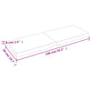 Pöytälevy ruskea 140x50x(2-6)cm käsitelty täystammi elävä reuna