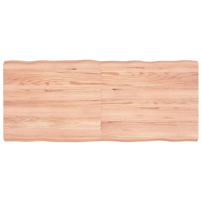 Pöytälevy ruskea 140x60x(2-6)cm käsitelty täystammi elävä reuna