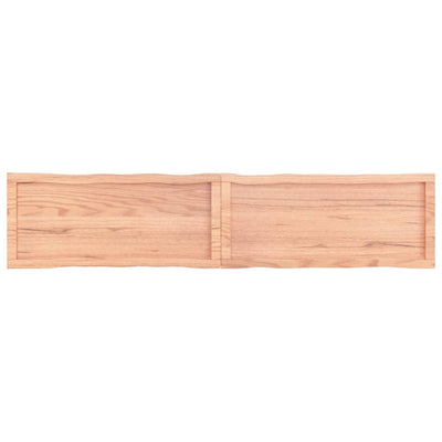 Pöytälevy ruskea 180x40x(2-6)cm käsitelty täystammi elävä reuna