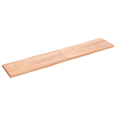 Pöytälevy ruskea 200x40x(2-4)cm käsitelty täystammi elävä reuna