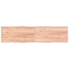vidaXLPöytälevy ruskea 200x50x(2-4)cm käsitelty täystammi elävä reuna