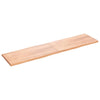 vidaXLPöytälevy ruskea 200x50x(2-4)cm käsitelty täystammi elävä reuna