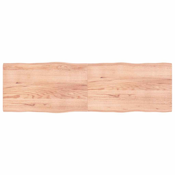 Pöytälevy ruskea 200x60x(2-4)cm käsitelty täystammi elävä reuna