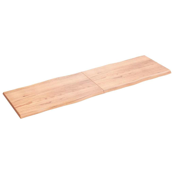 Pöytälevy ruskea 200x60x(2-4)cm käsitelty täystammi elävä reuna