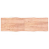 Pöytälevy ruskea 200x60x(2-4)cm käsitelty täystammi elävä reuna