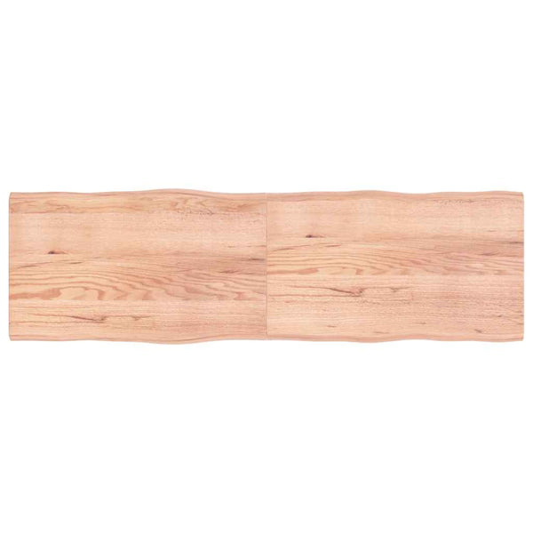 Pöytälevy ruskea 200x60x(2-4)cm käsitelty täystammi elävä reuna