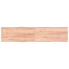 vidaXLPöytälevy ruskea 220x50x(2-4)cm käsitelty täystammi elävä reuna