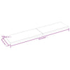 vidaXLPöytälevy ruskea 220x50x(2-4)cm käsitelty täystammi elävä reuna