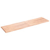 vidaXLPöytälevy ruskea 220x60x(2-4)cm käsitelty täystammi elävä reuna