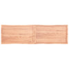 vidaXLPöytälevy ruskea 220x60x(2-4)cm käsitelty täystammi elävä reuna