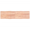 vidaXLPöytälevy ruskea 220x60x(2-6)cm käsitelty täystammi elävä reuna
