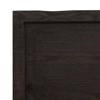 Pöytälevy ruskea 60x40x(2-6)cm käsitelty täystammi elävä reuna