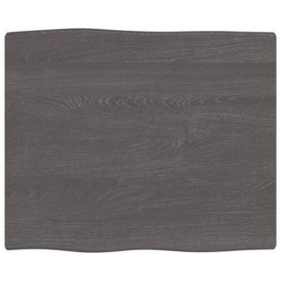 Pöytälevy t.ruskea 60x50x2 cm käsitelty täystammi elävä reuna