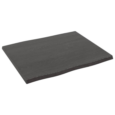 Pöytälevy t.ruskea 60x50x2 cm käsitelty täystammi elävä reuna