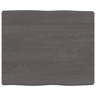 Pöytälevy ruskea 60x50x(2-6)cm käsitelty täystammi elävä reuna