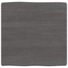 Pöytälevy ruskea 60x60x(2-6)cm käsitelty täystammi elävä reuna