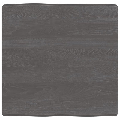 Pöytälevy ruskea 60x60x(2-6)cm käsitelty täystammi elävä reuna